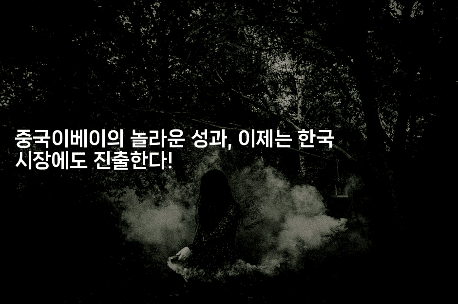 중국이베이의 놀라운 성과, 이제는 한국 시장에도 진출한다!-중국미미