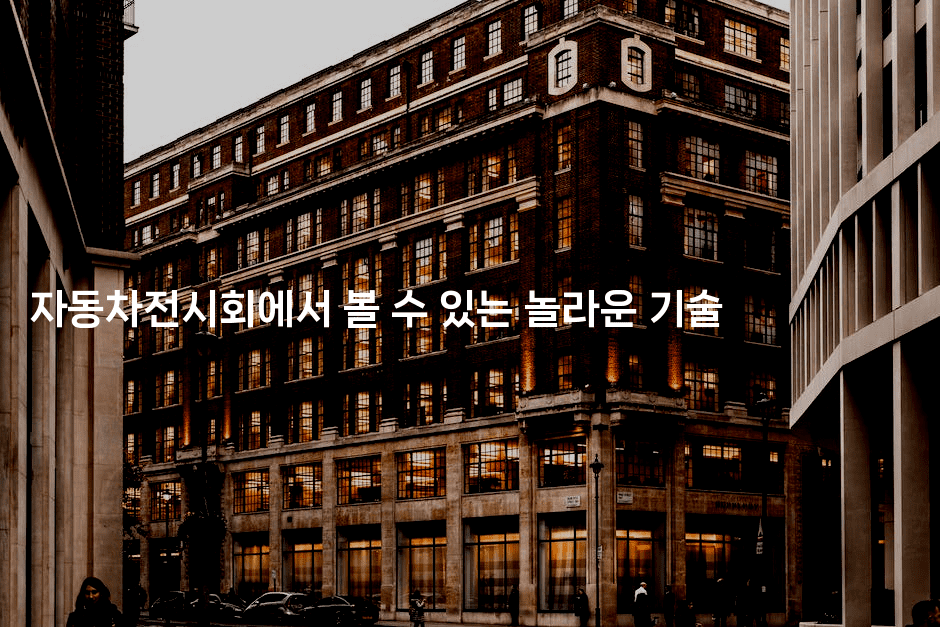 자동차전시회에서 볼 수 있는 놀라운 기술2-중국미미