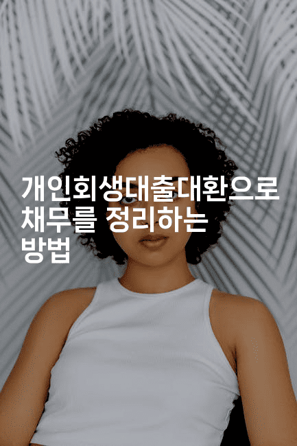 개인회생대출대환으로 채무를 정리하는 방법-중국미미